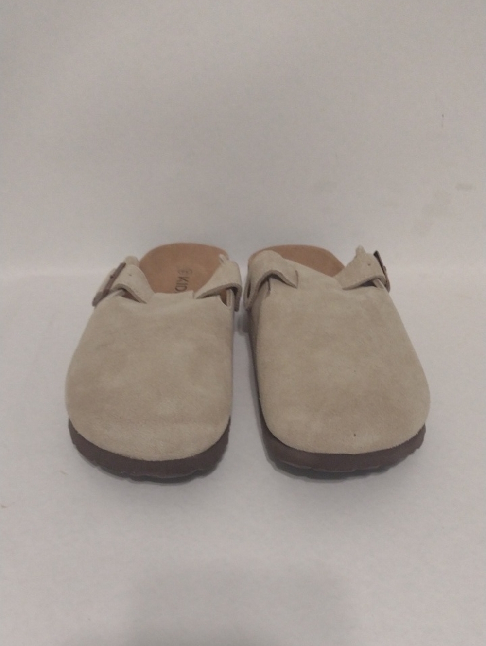 Kidmi Tan Slip-On Suede Clogs (J1227)